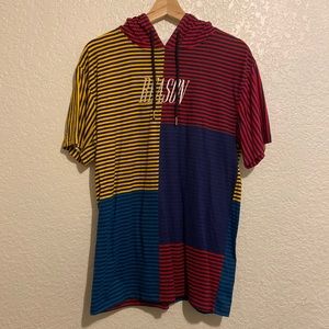 Reason clothing colorblock Hoodie Shirt size Small